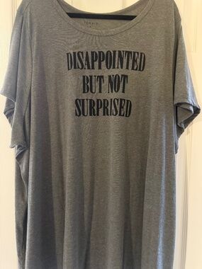 Torrid Disappointed Everyday Classic Fit Crew Neck Tee